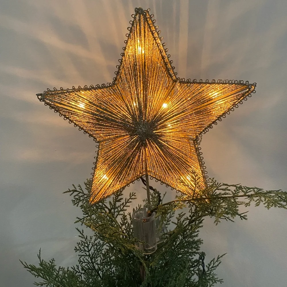 Tree Star Topper With Clip Changes Multicolored/ Or Stays White Target